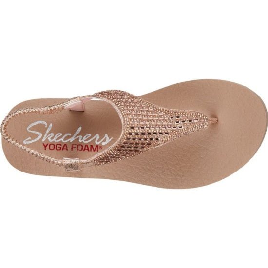 skechers meditation rock crown sandals rose gold