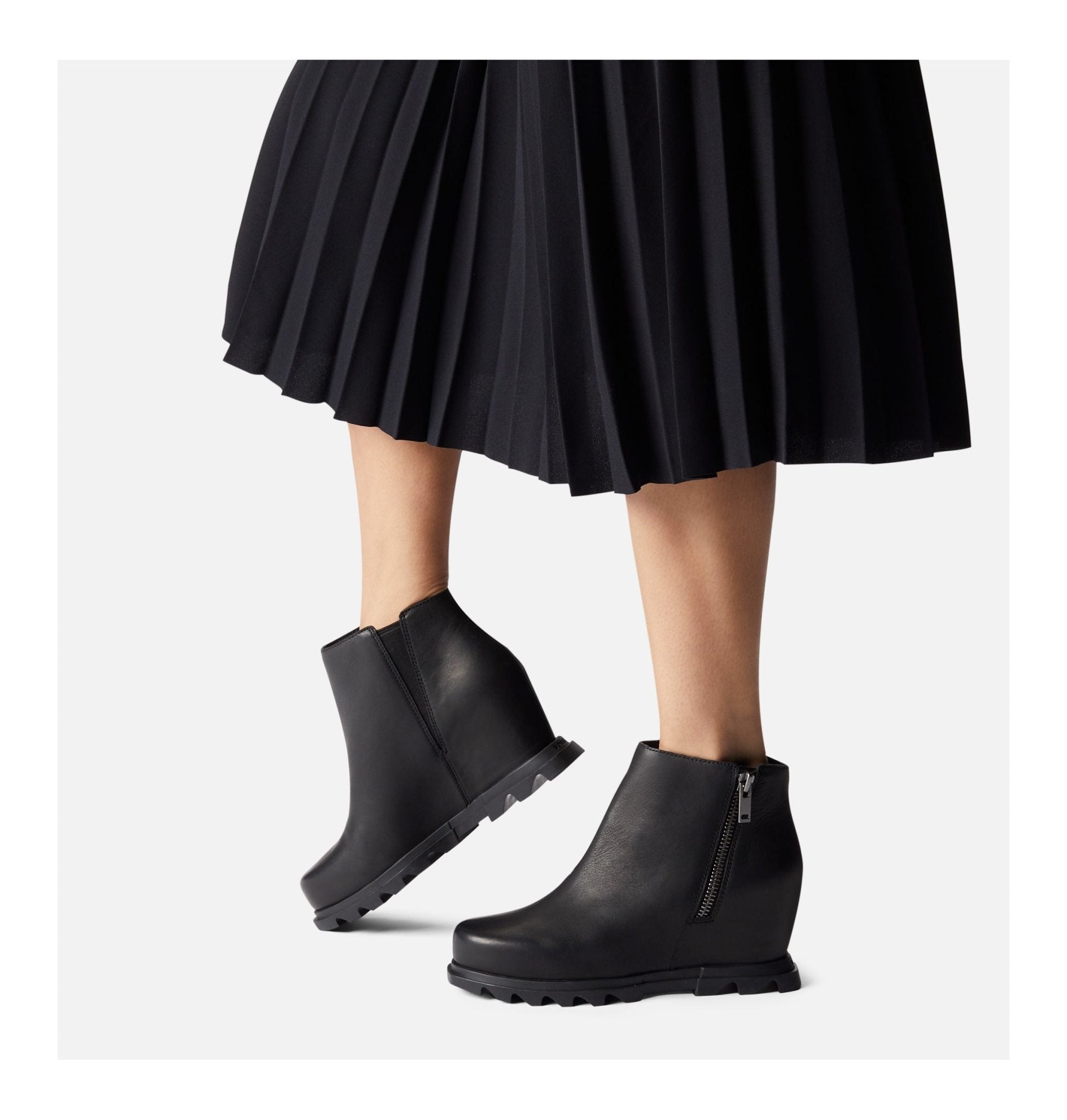 Sorel black wedge on sale