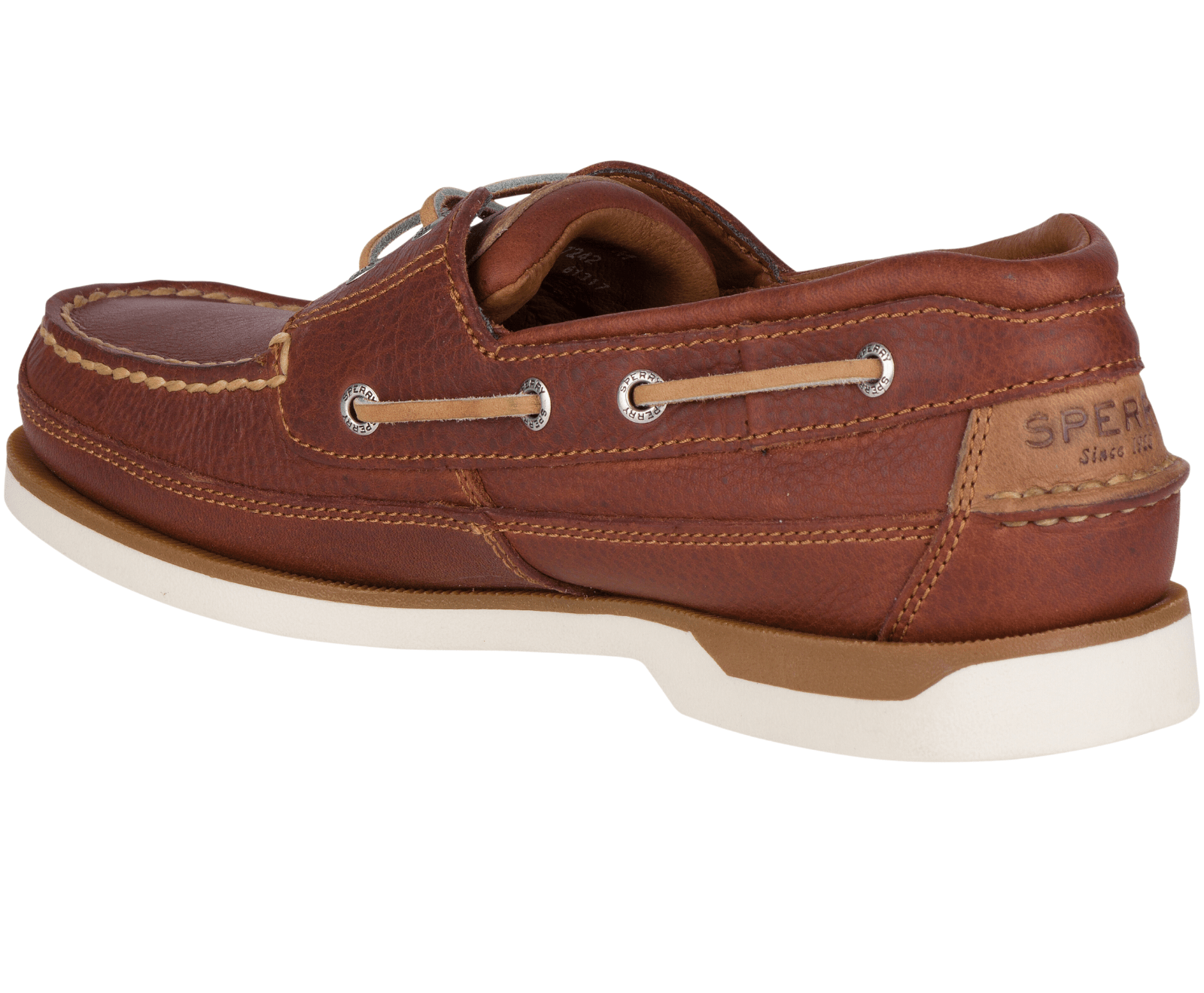 Sperry Men's Mako 2-Eye Boat Shoes - Classic Leather Deck Shoes With Non-Markging Sole