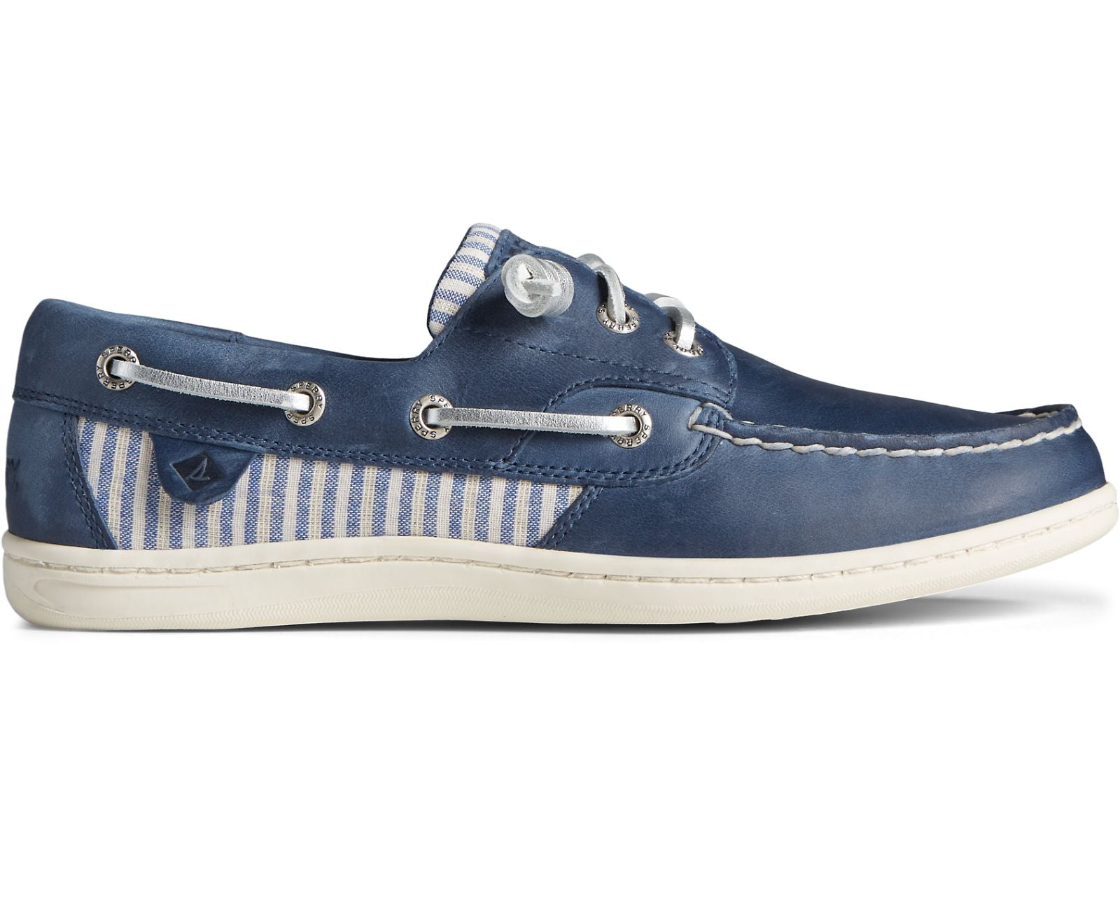 Sperry Women's Songfish Metallic Stripe Boat Shoe