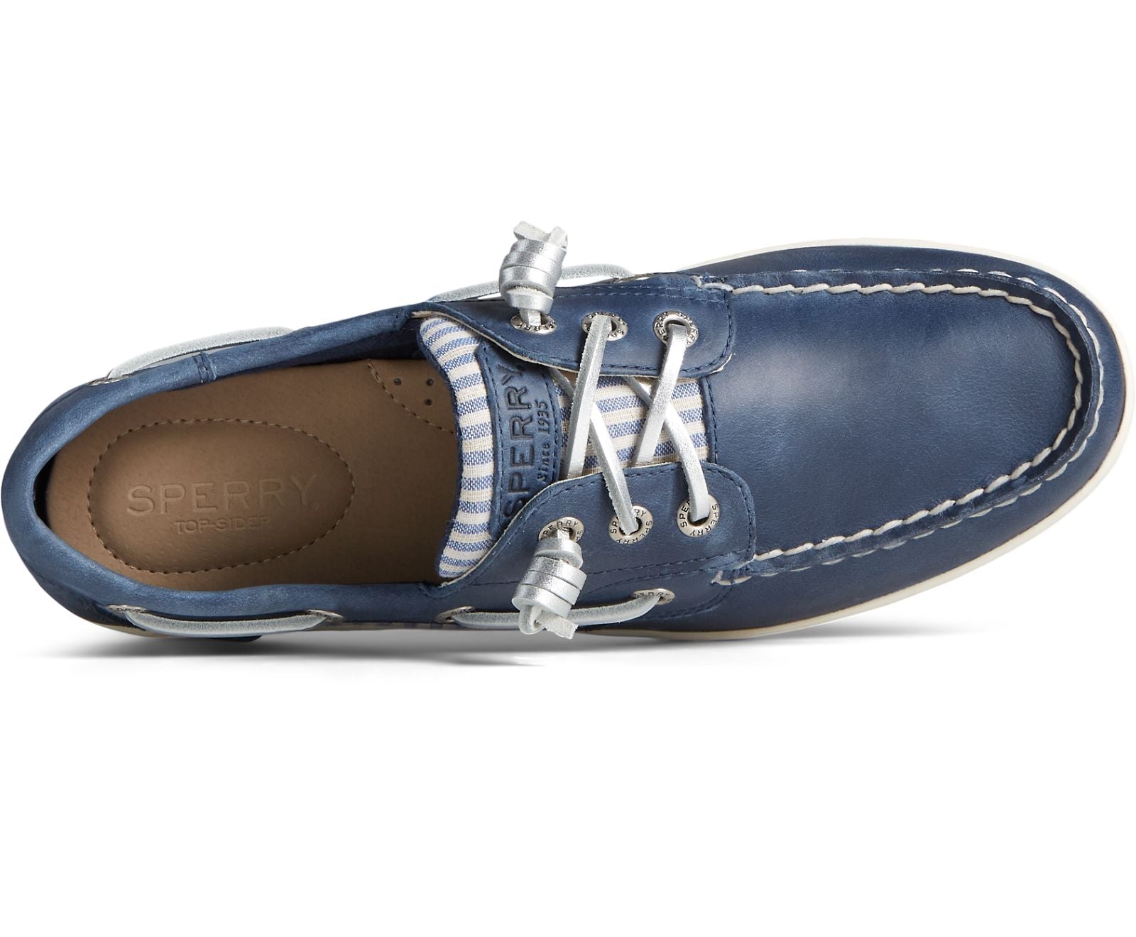 Sperry Women's Songfish Metallic Stripe Boat Shoe - Hiline Sport -