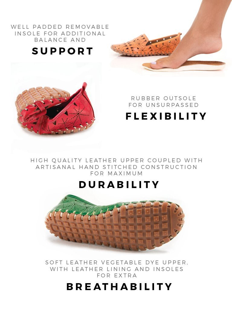 Spring Step Women's Fusaro Leather Slip-On Loafer Shoe - Hiline Sport -
