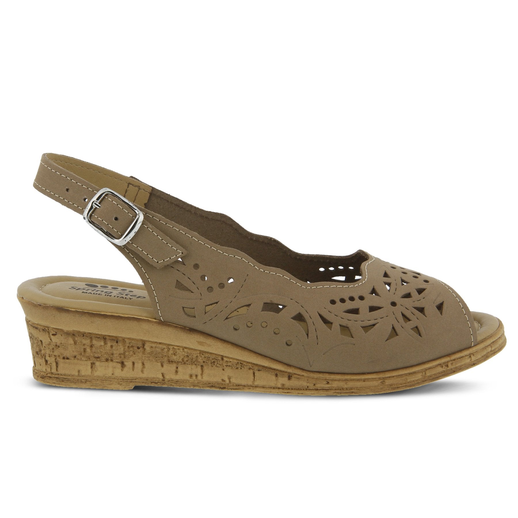 Spring Step Women's Orella Leather Wedge Sandal - Hiline Sport -