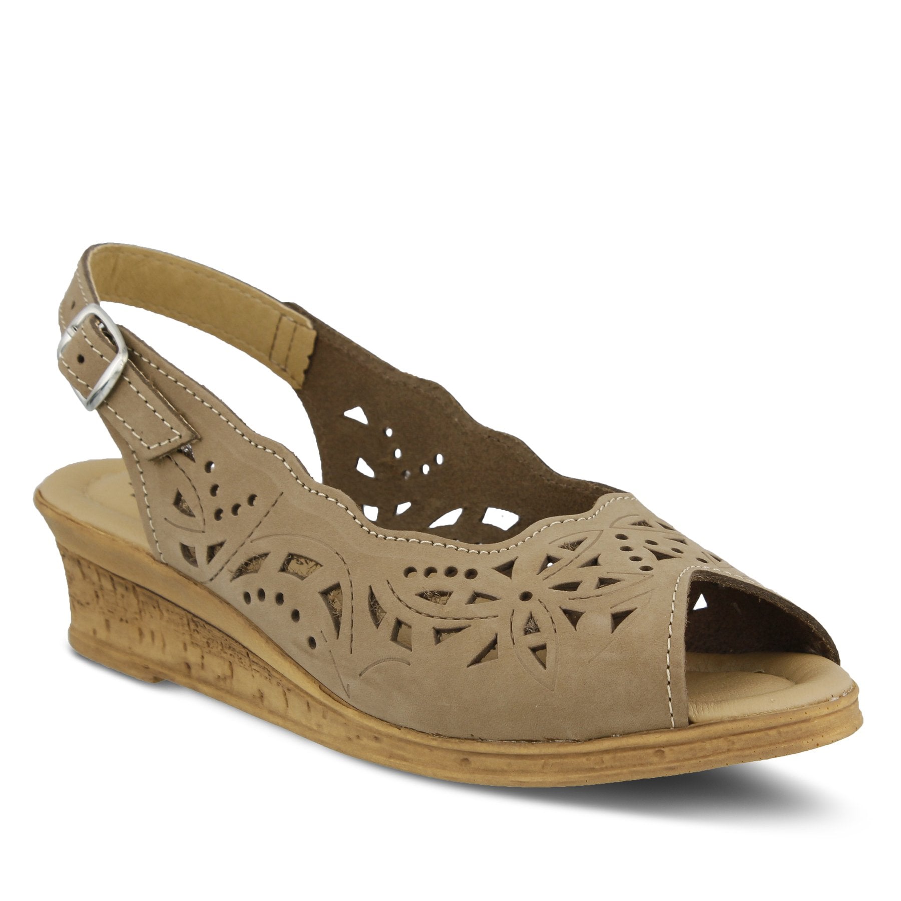 Spring Step Women's Orella Leather Wedge Sandal - Hiline Sport -