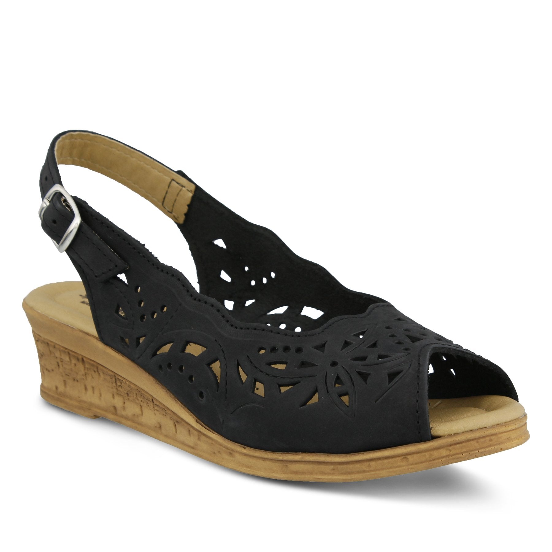 Spring Step Women's Orella Leather Wedge Sandal - Hiline Sport -