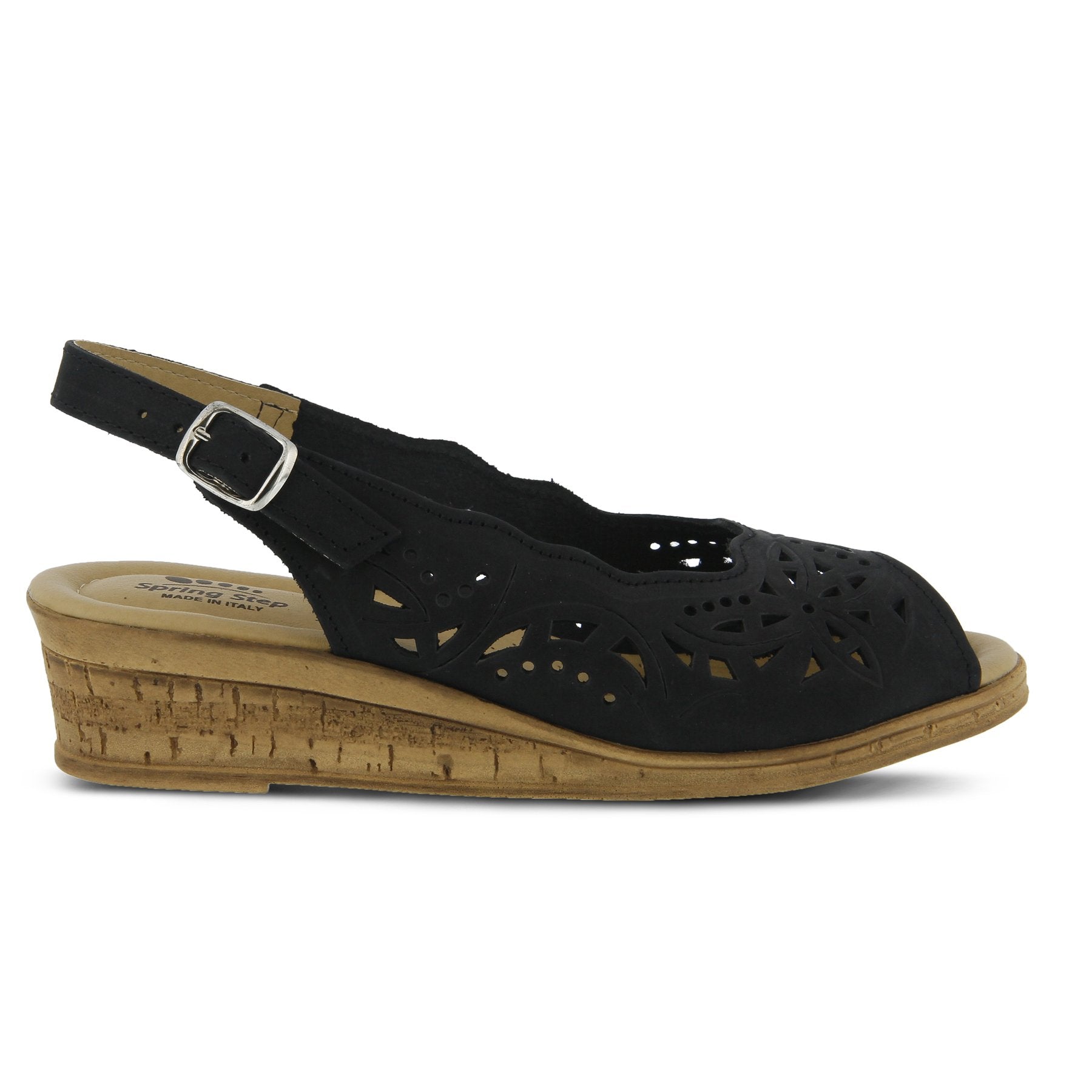 Spring Step Women's Orella Leather Wedge Sandal - Hiline Sport -