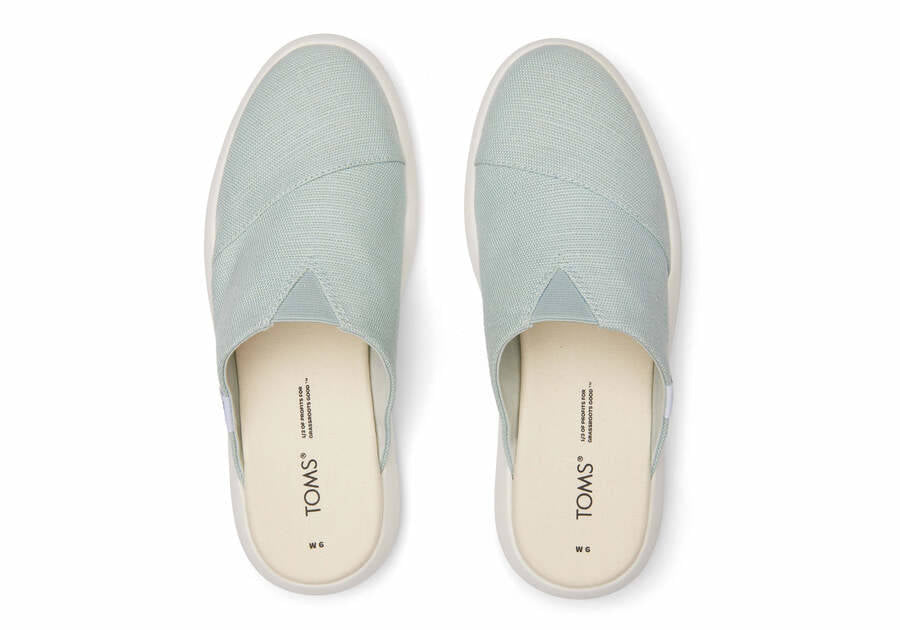 Toms Women's Alpargata Mallow Mule Heritage Canvas Slip On Shoe - Hiline Sport -
