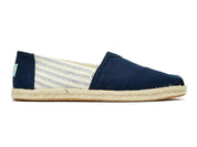 Toms Women's Alpargatas Ivy League Canvas Striped Slip On Shoe - Hiline Sport -