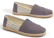 Toms Women's Alpargatas Ivy League Canvas Striped Slip On Shoe - Hiline Sport -