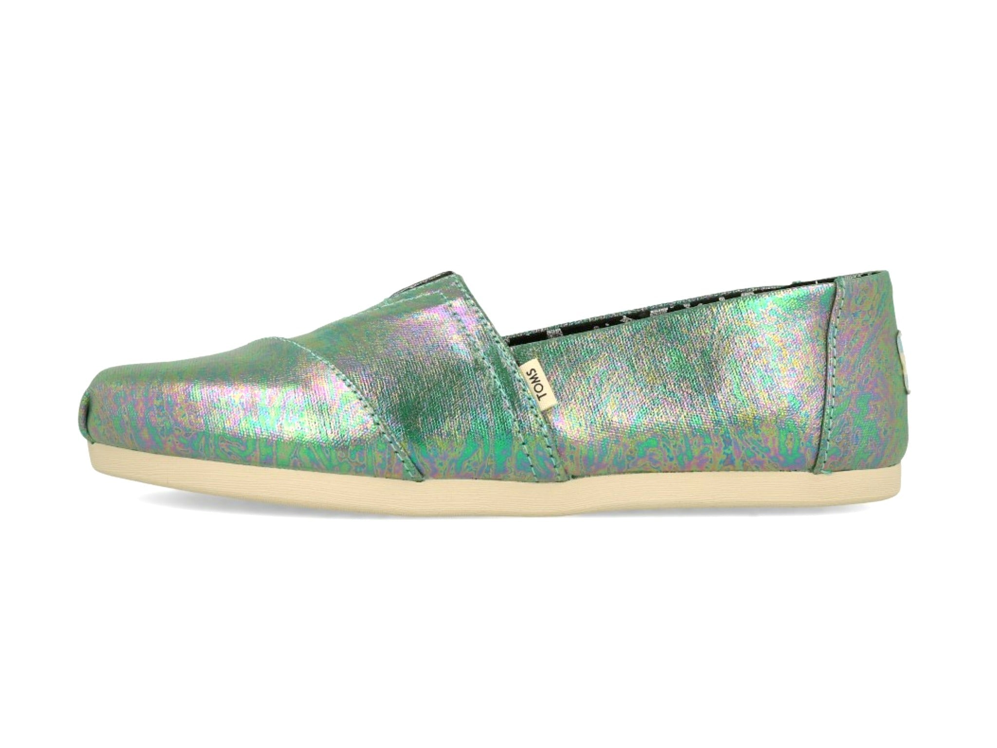 Toms Women's Classic Black Pearlized Metallic Canvas - Hiline Sport -