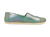 Toms Women's Classic Black Pearlized Metallic Canvas - Hiline Sport -
