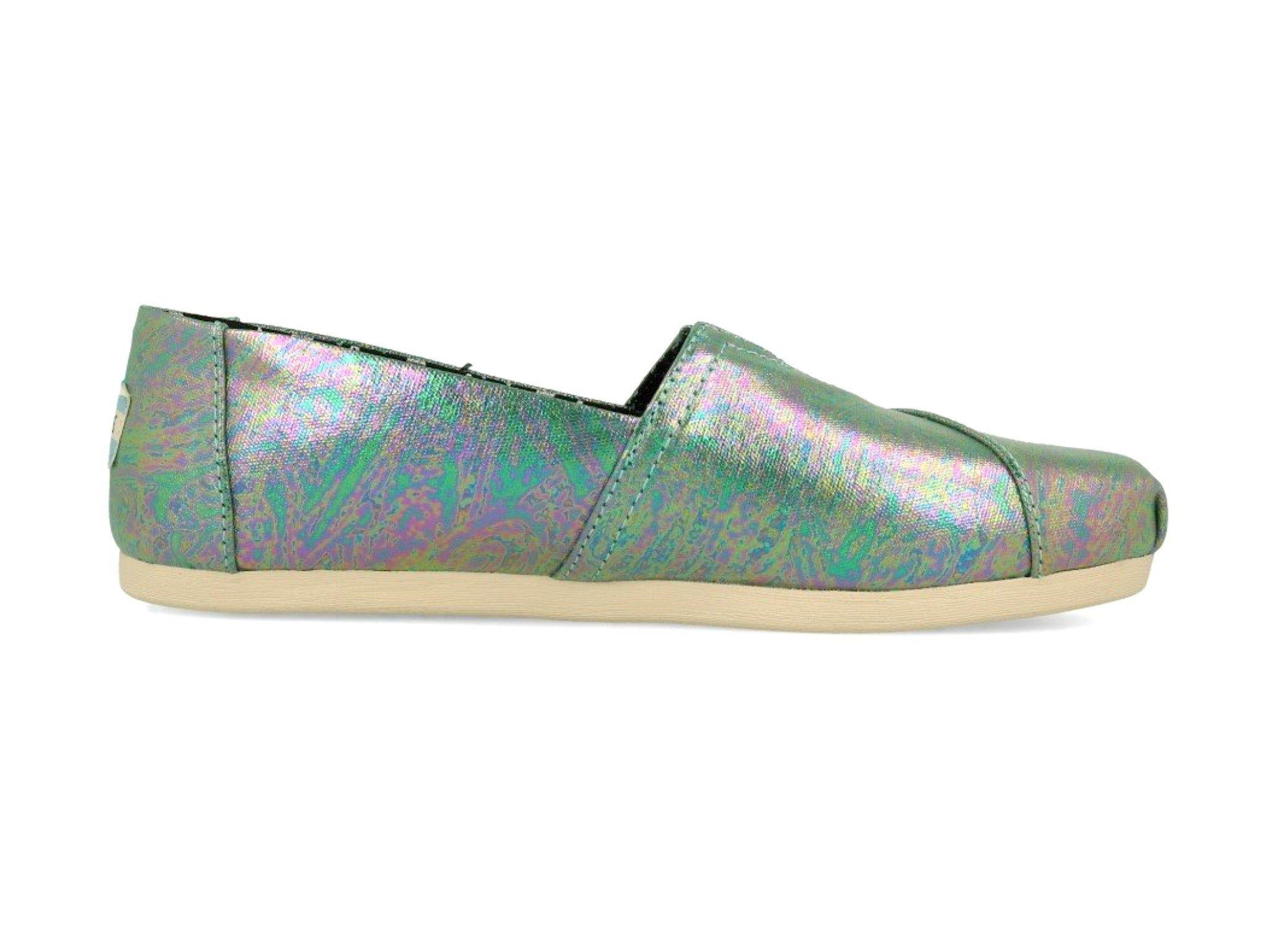 Toms Women's Classic Black Pearlized Metallic Canvas - Hiline Sport -