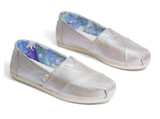 Toms Women's Classic Black Pearlized Metallic Canvas - Hiline Sport -