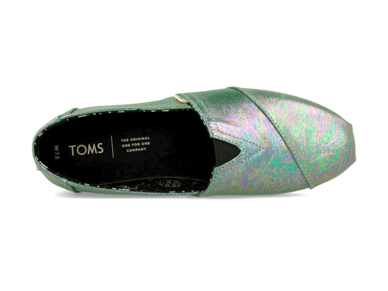 Toms Women's Classic Black Pearlized Metallic Canvas - Hiline Sport -