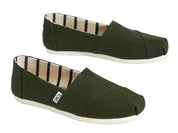 Toms Women's Classic Heritage Canvas Pine Slip-On Shoes - Hiline Sport -