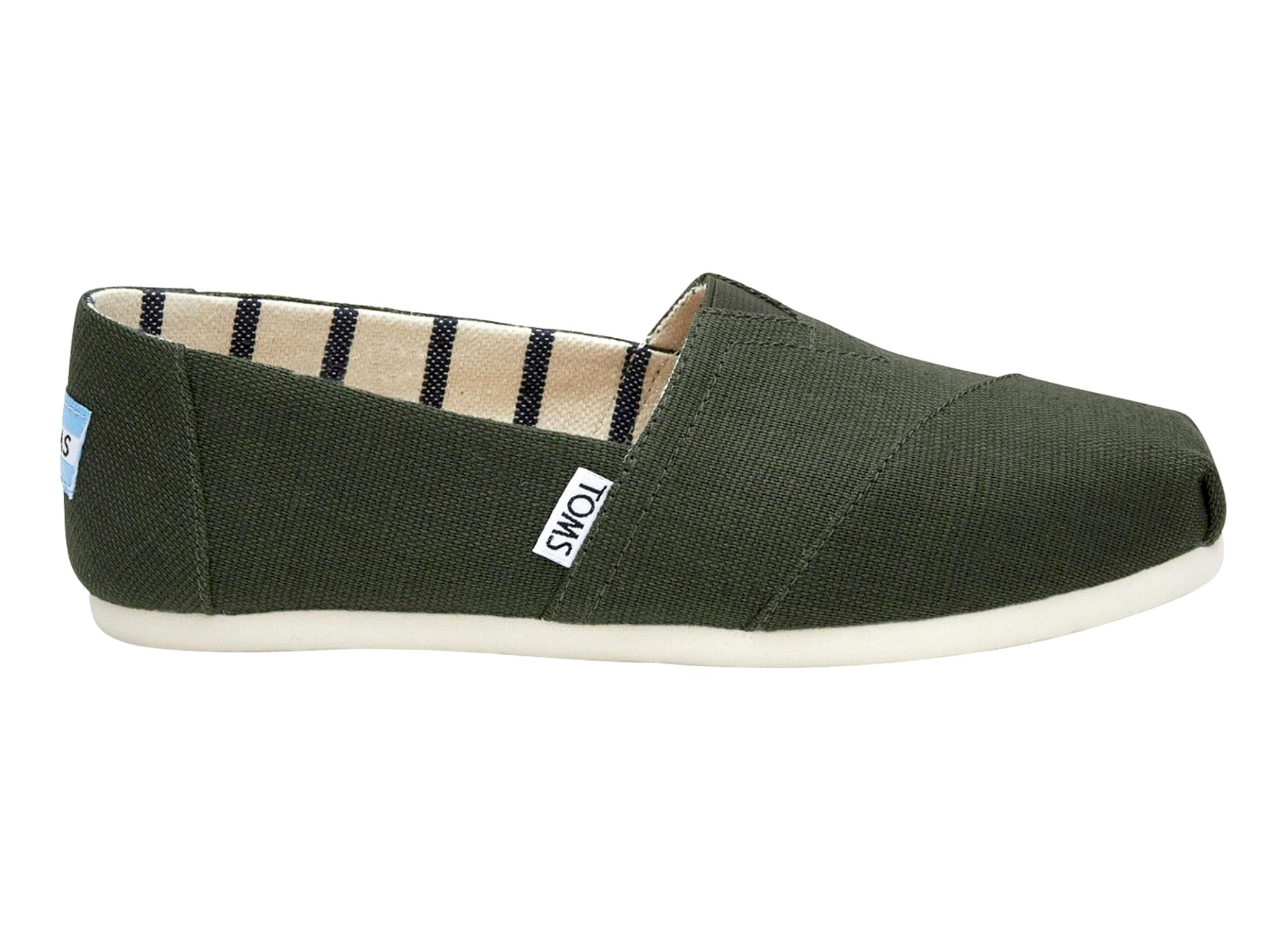 Toms Women's Classic Heritage Canvas Pine Slip-On Shoes - Hiline Sport -