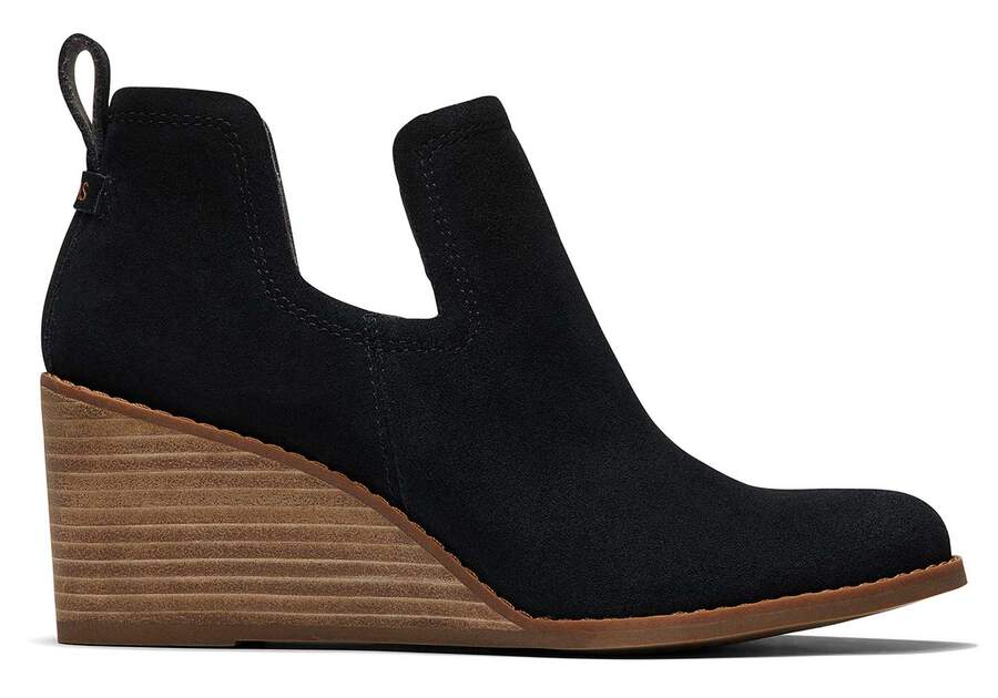 Toms Women's Kallie Suede Wedge Bootie - Hiline Sport -