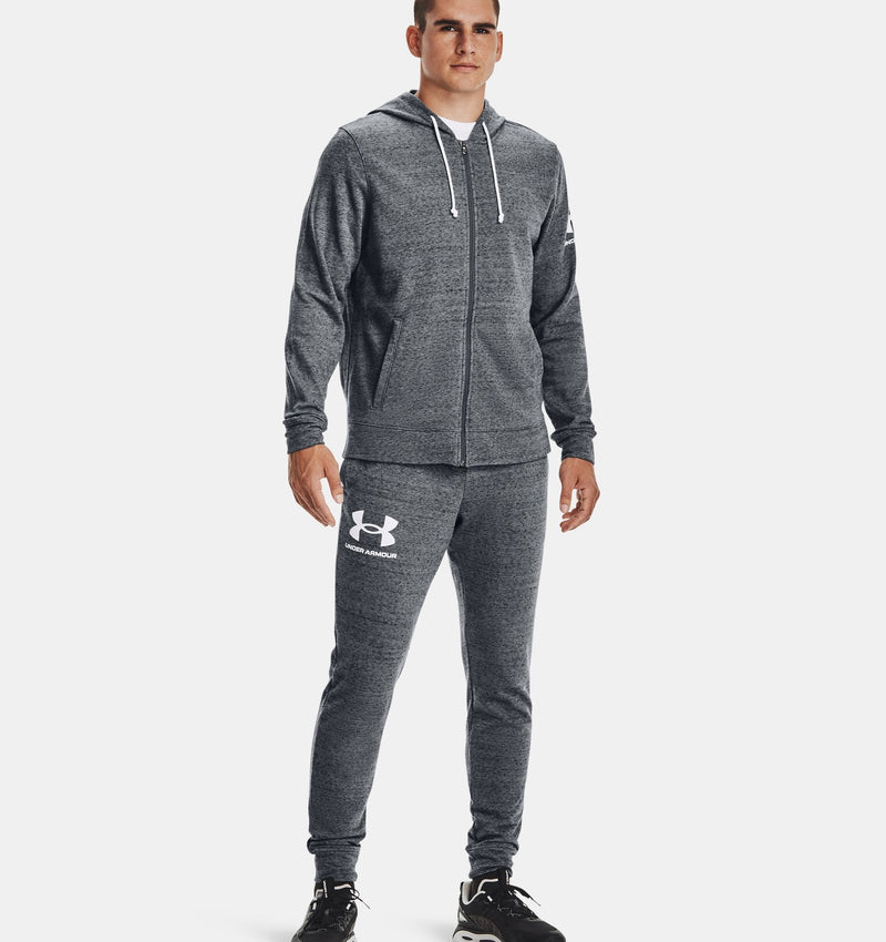 Under Armour Men's UA Rival Terry Full Zip Top Training Hoodie - Hiline Sport -
