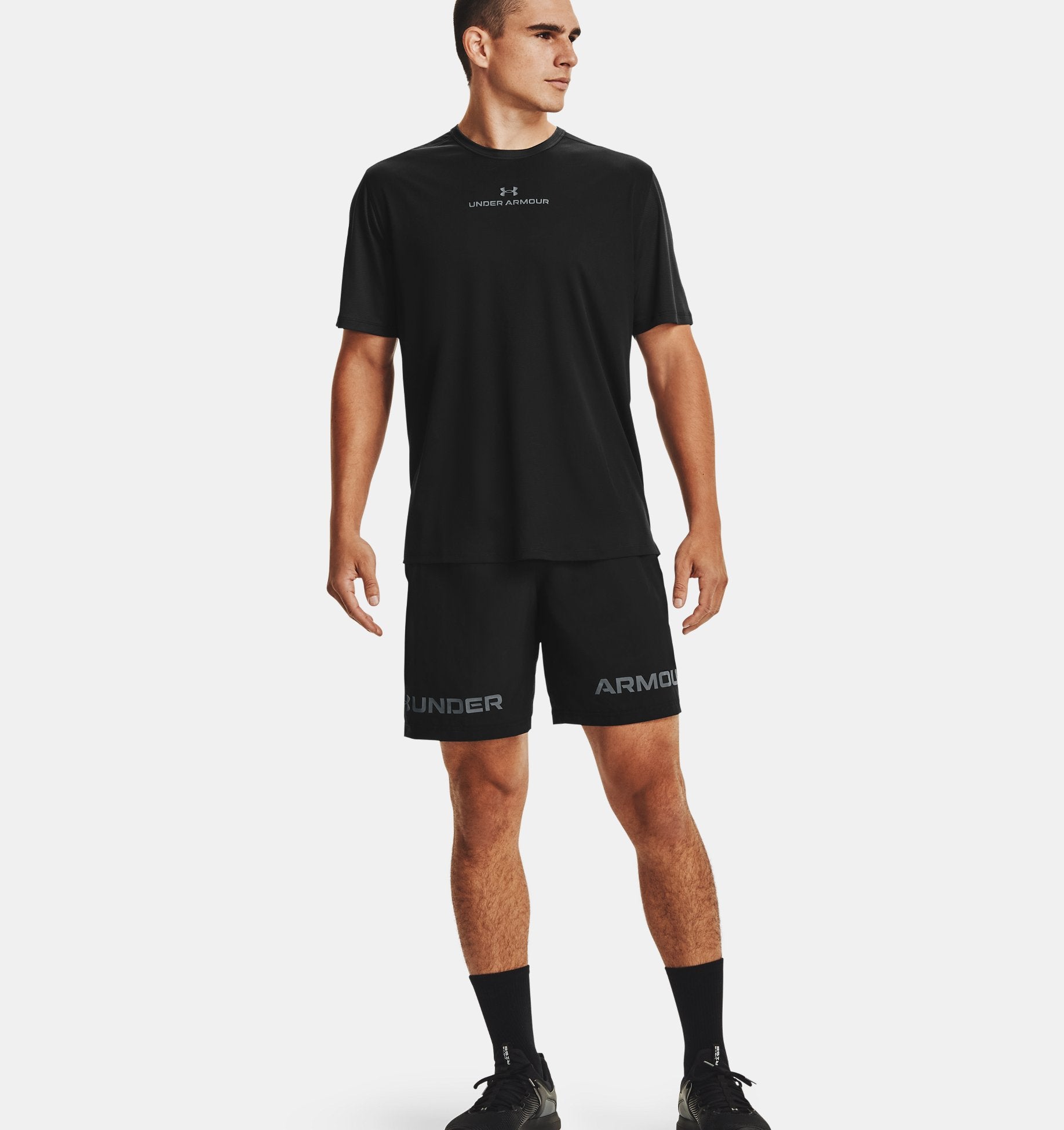 Under Armour Men's UA Woven Graphic Wordmark Training Short - Hiline Sport -
