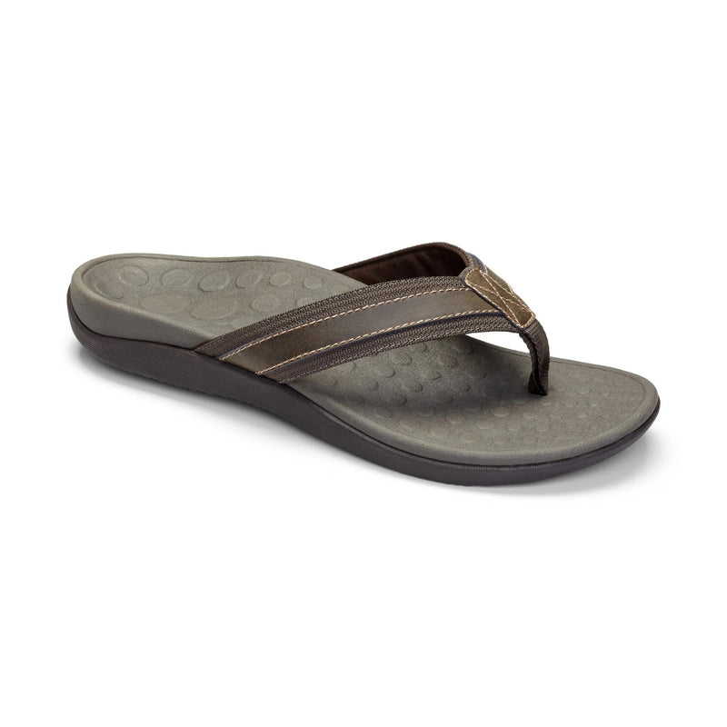 Vionic Men's Tide Toe Post Sandal with Concealed Orthotic Arch Support - Hiline Sport -
